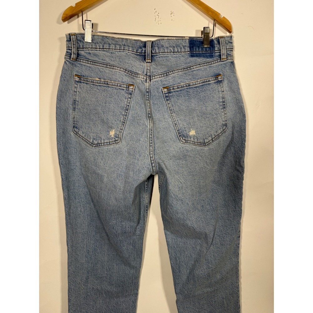 Abercrombie & Fitch The 90s Straight Ultra High Rise Jeans Light Wash 32 14s - Picture 2 of 8